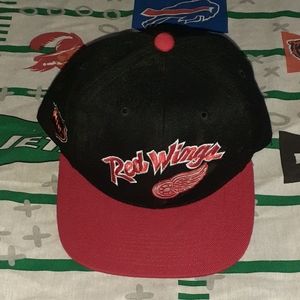 90s Detroit Red Wings Sports Specialties Vintage Fitted Hat Cap